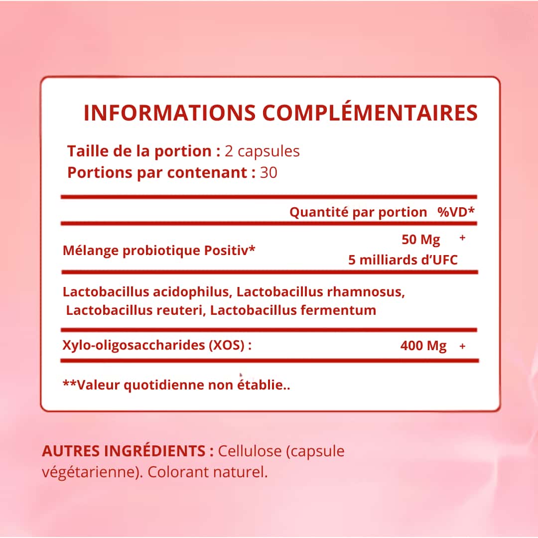 Probiotique Vaginal Quit Mood ‒ 60 gélules