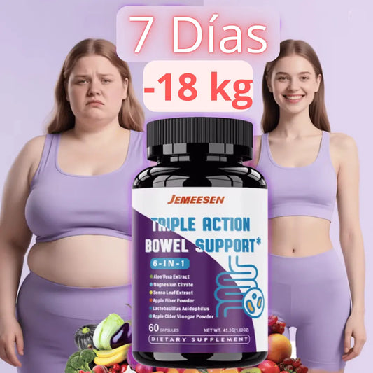 Suplementos Dietéticos con Polvo de Cáscara de Psyllium, Magnesio, Polvo de Vinagre de Sidra de Manzana, Promueven la Salud Gastrointestinal