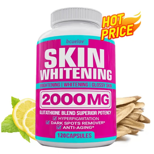 Cápsulas de Complejo de Glutatión - Potente Antioxidante, Reduce la Hiperpigmentación, Alivia las Manchas Oscuras, Hidrata la Piel