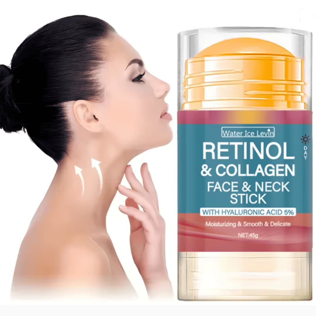 Barra de Crema Facial Reafirmante y Lifting con Retinol y Colágeno. Crema Hidratante para Suavizar Arrugas, Blanquear e Iluminar la Piel