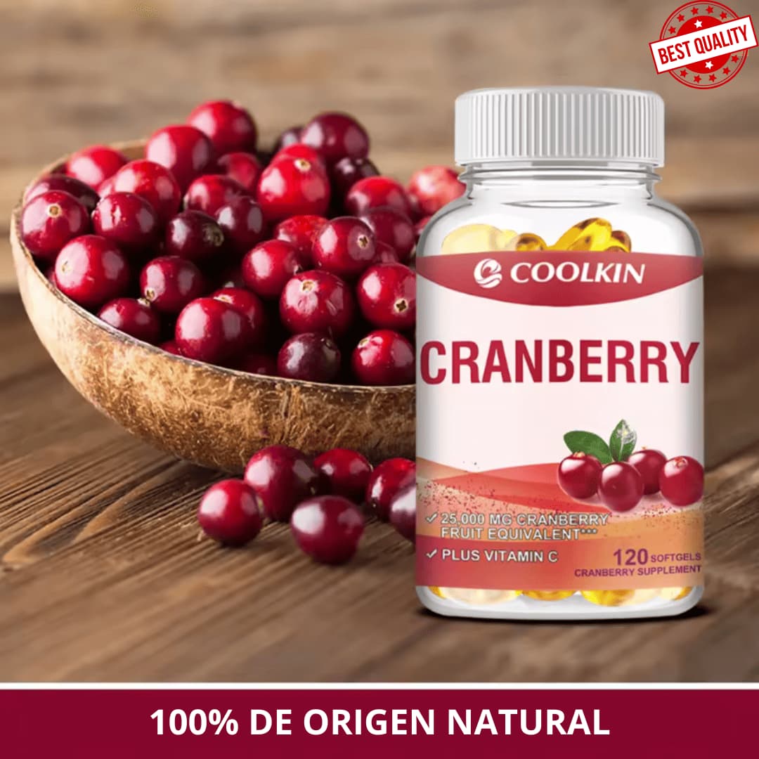 Arándano rojo - con Vitamina C - Apoya la salud urinaria e inmunológica, el control de la vejiga, y promueve una función renal saludable - 120 cápsulas
