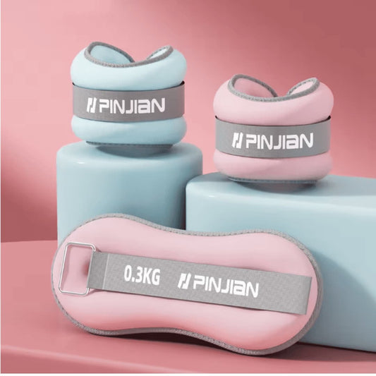 2 Pesas de Tobillo de Arena Suave Antideslizantes y Duraderas Para Yoga, Correr, Gimnasio y Entrenamiento Corporal (Para Hombres y Mujeres)