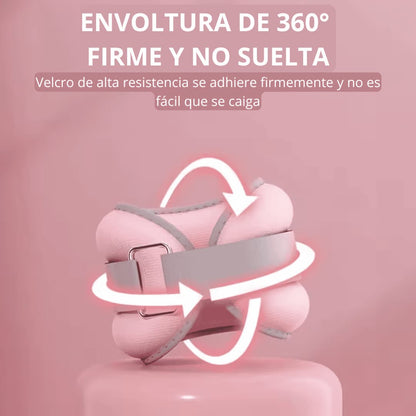 2 Pesas de Tobillo de Arena Suave Antideslizantes y Duraderas Para Yoga, Correr, Gimnasio y Entrenamiento Corporal (Para Hombres y Mujeres)