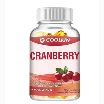 Arándano rojo - con Vitamina C - Apoya la salud urinaria e inmunológica, el control de la vejiga, y promueve una función renal saludable - 120 cápsulas
