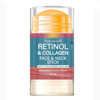 Barra de Crema Facial Reafirmante y Lifting con Retinol y Colágeno. Crema Hidratante para Suavizar Arrugas, Blanquear e Iluminar la Piel