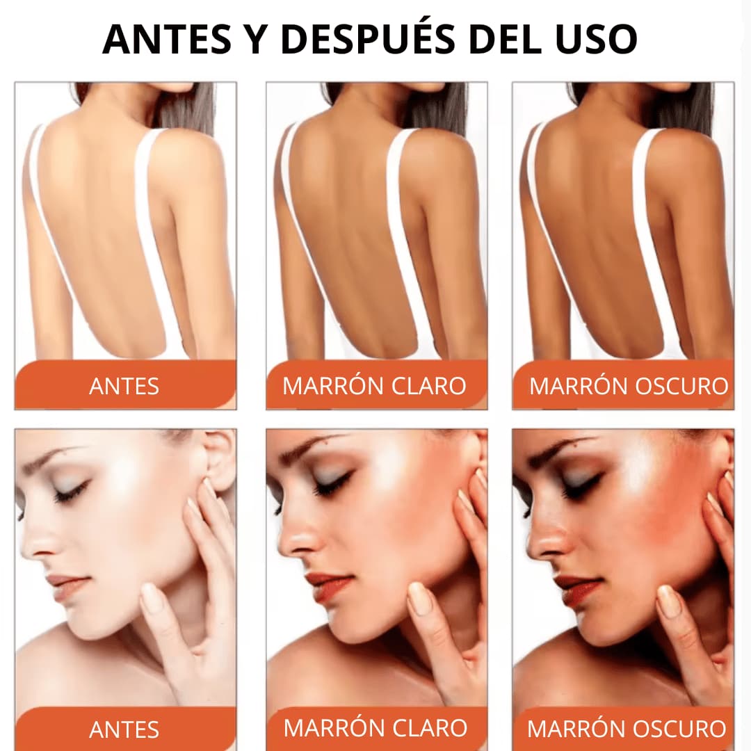 Crema bronceadora EELHOE para rostro y cuerpo, bronceado duradero, bronceador para la piel, protector solar contra la radiación, nutritiva, loción autobronceadora natural